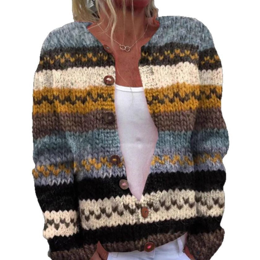 Knit-like Sweatshirt Fashionable Versatile Jacket Women