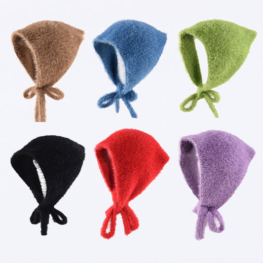 Women's Autumn And Winter Warm Plush Knitted Hat